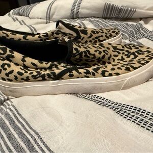 Leopard Print Slip-On Sneakers